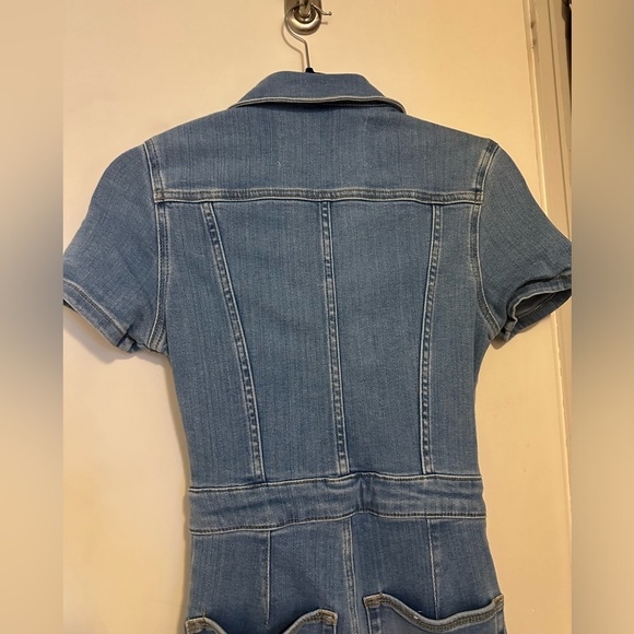 Zara X Good American ZW Sculpting Denim Jumpsuit - Picture 6 of 12